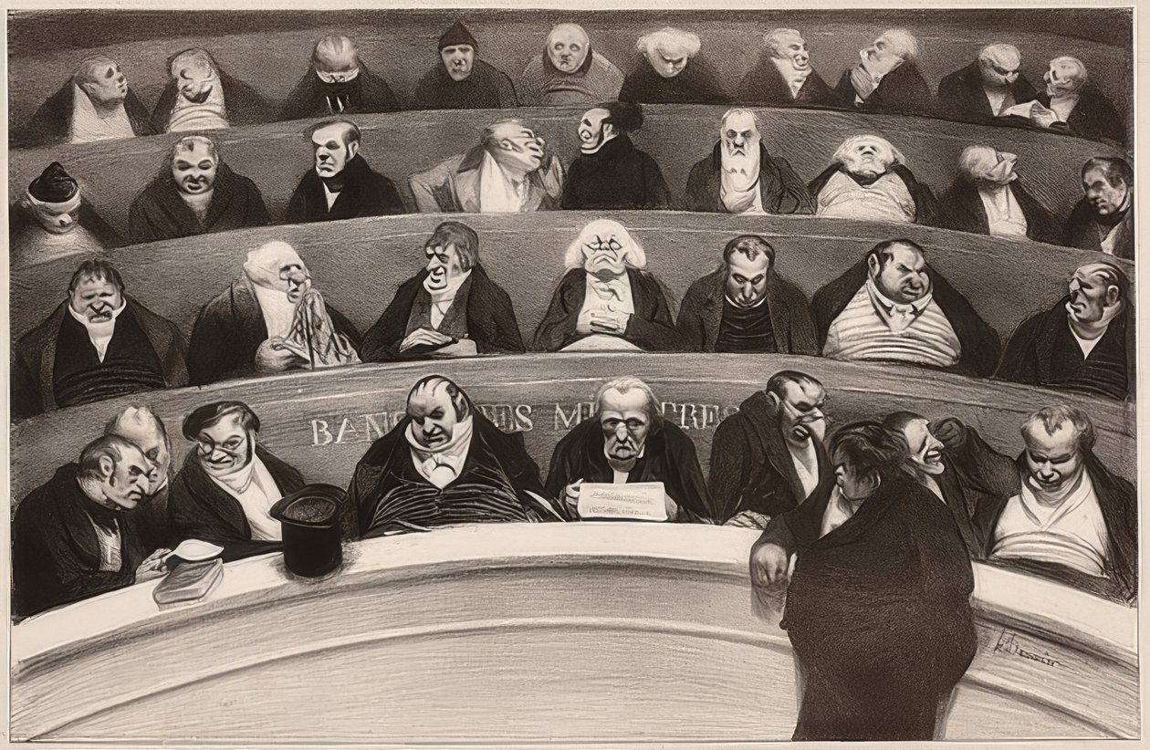Le Ventre législatif. Aspects des bancs ministériels de la chambre non prostituée de 1834 - Honoré Daumier