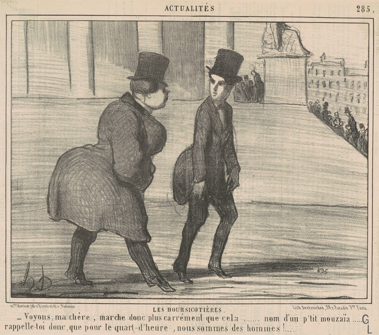 Les boursicotières voyons, ma chère - Honoré Daumier