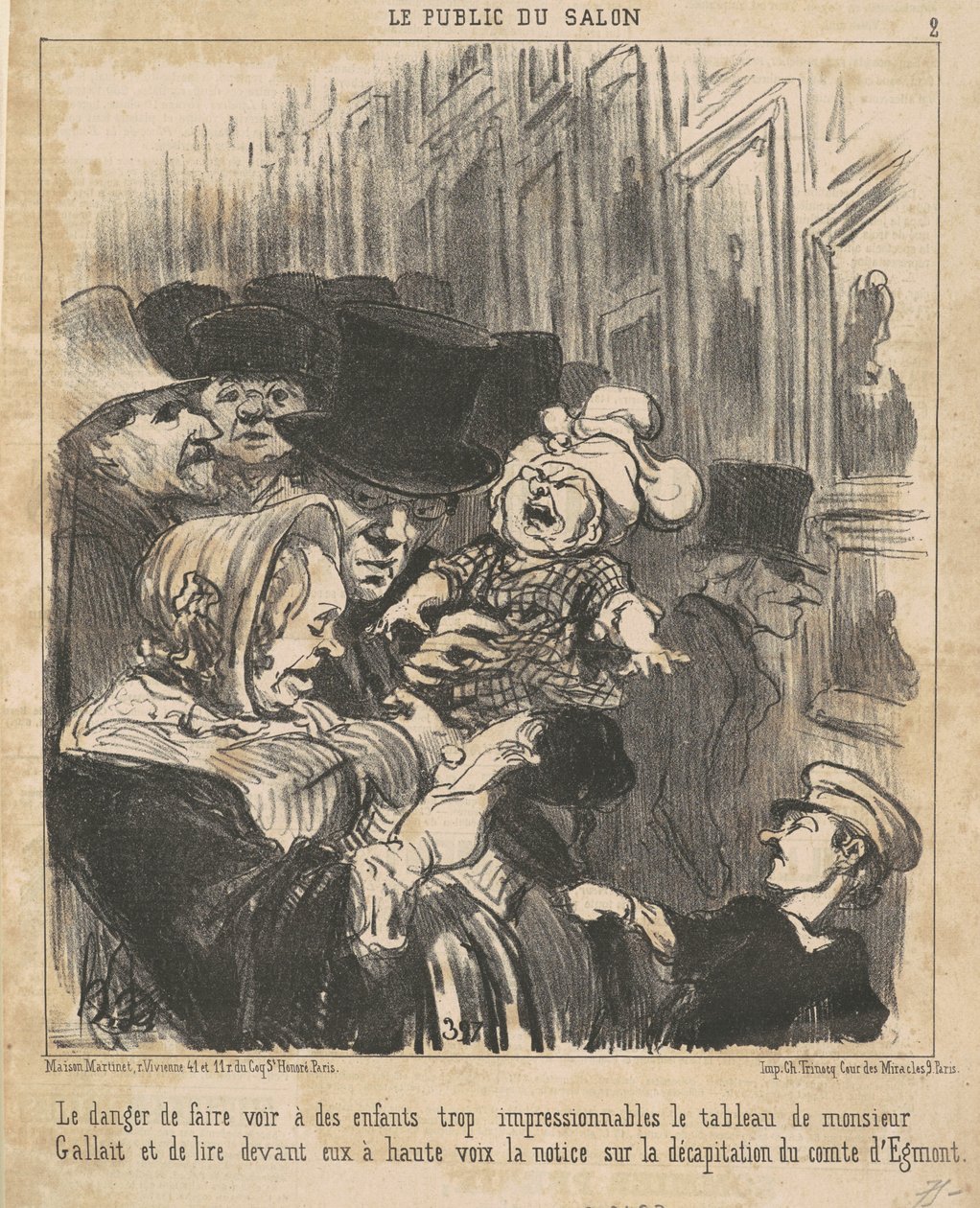Le danger de faire voir à des enfants... - Honoré Daumier
