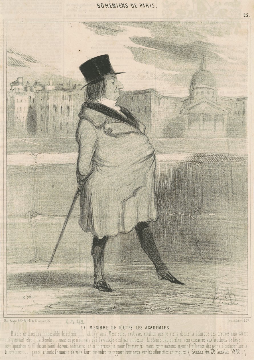Le membre de toutes les académies - Honoré Daumier