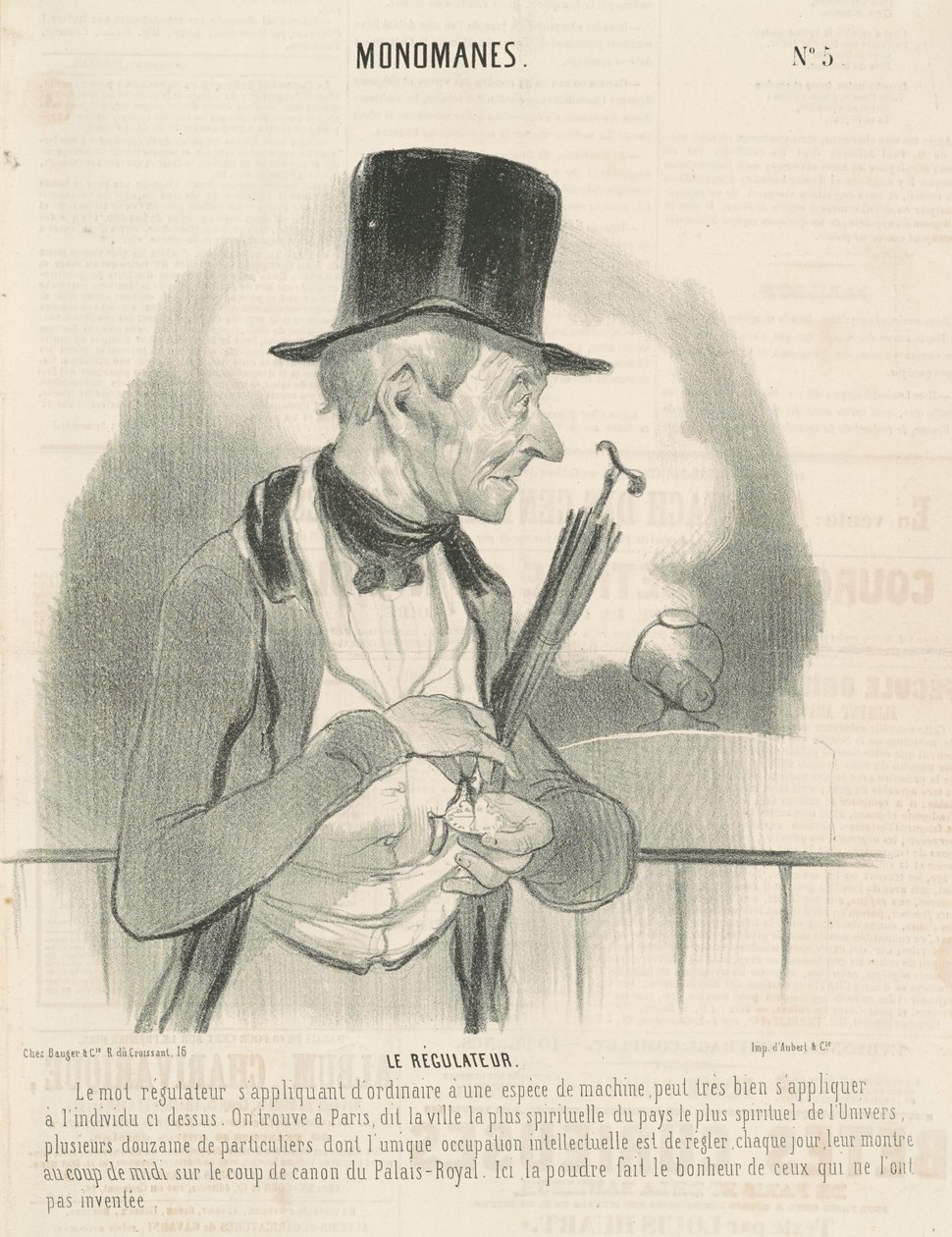 Le régulateur - Honoré Daumier