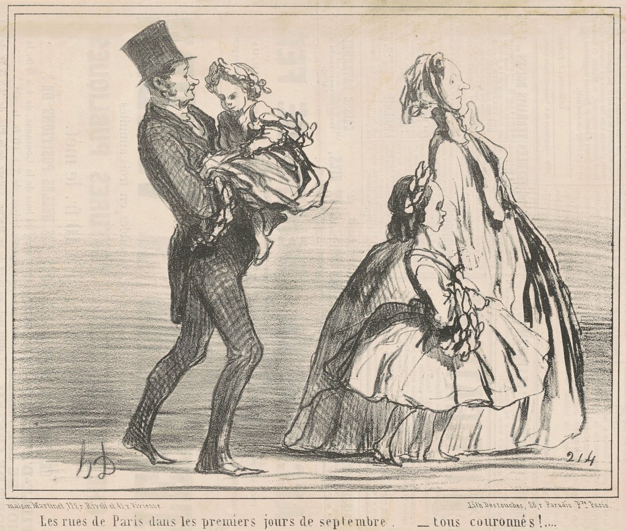 Les rues de Paris dans les premiers jours de Septembre - Honoré Daumier