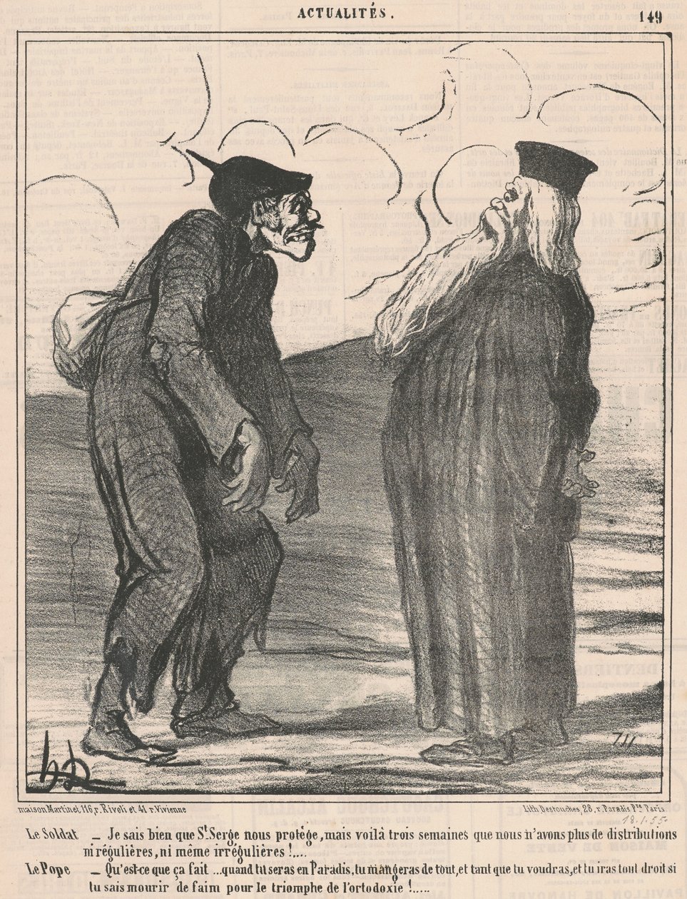 Le soldat...Je sais... - Honoré Daumier