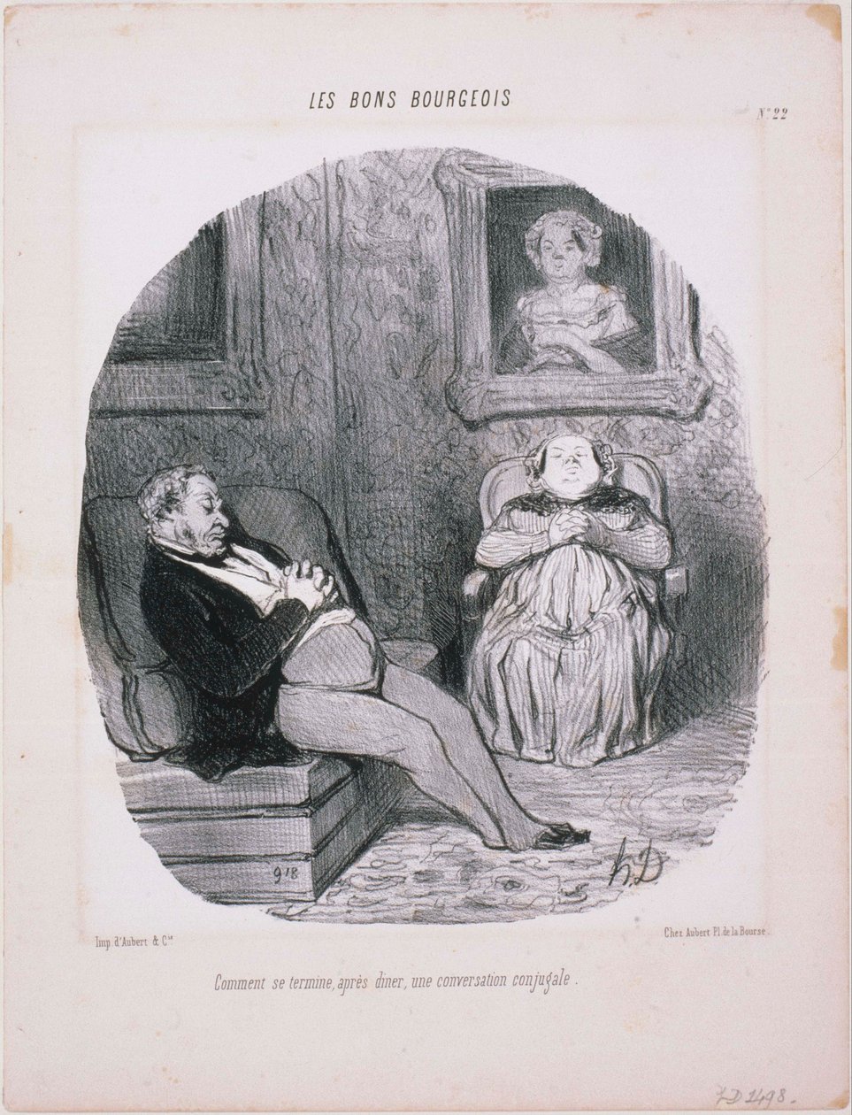Les Bons Bourgeois: Comment se termine...Une conversation conjugale - Honoré Daumier