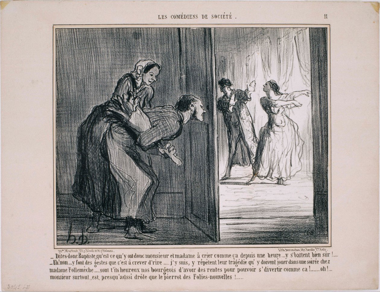 Les Comédiens de Société - Honoré Daumier