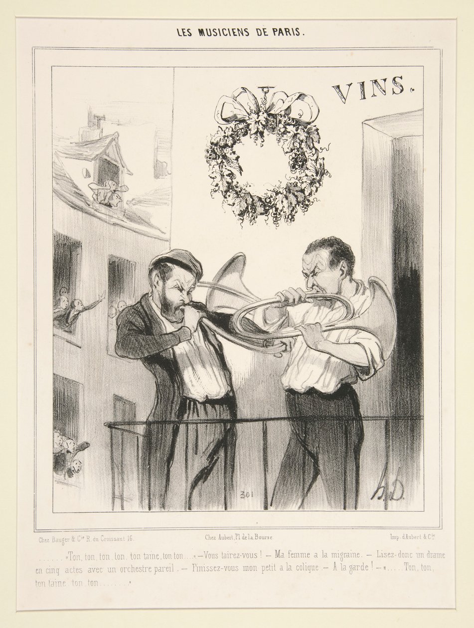 Les Musiciens de Paris: Ton, ton, ton - Honoré Daumier