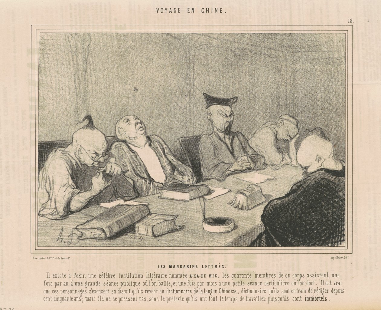 Les mandarins lettrés - Honoré Daumier