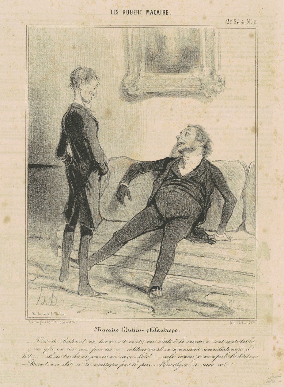 Macaire Héritier-Philanthrope - Honoré Daumier