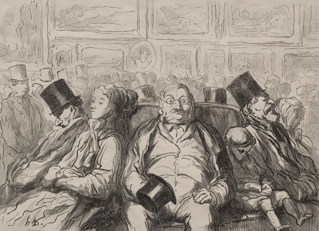 Moment de Repos dans le Salon Carré - Honoré Daumier