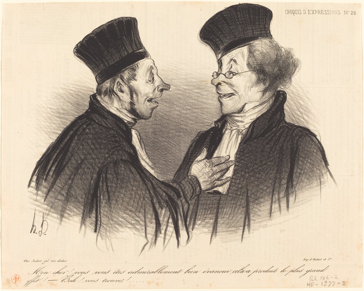 Mon cher! vous vous êtes admirablement... évanoui... - Honoré Daumier