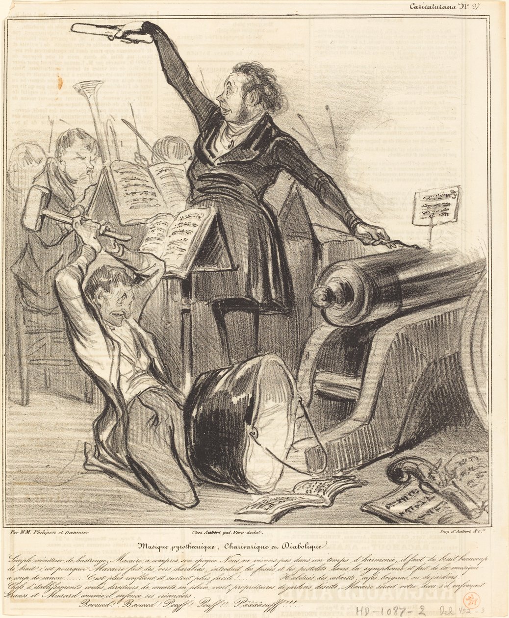 Musique pyrotechnique, charivarique et diabolique - Honoré Daumier