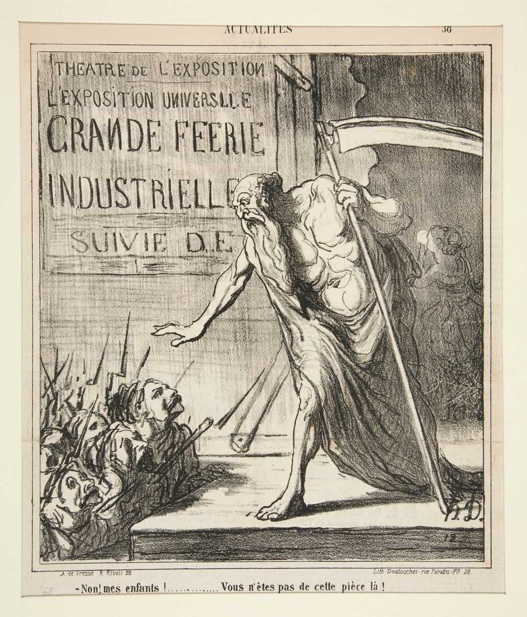 Non! mes enfants! - Honoré Daumier