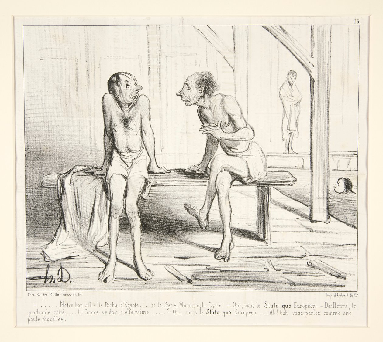 Notre bon allié le Pacha d - Honoré Daumier