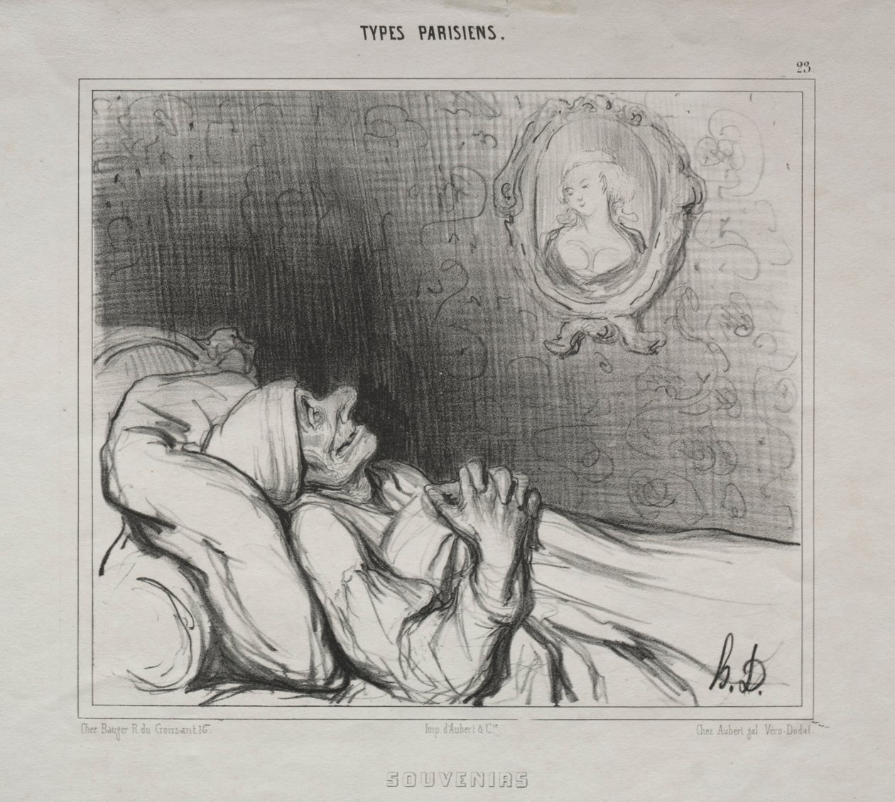 Types parisiens : Souvenirs, 10 mai 1840 - Honoré Daumier