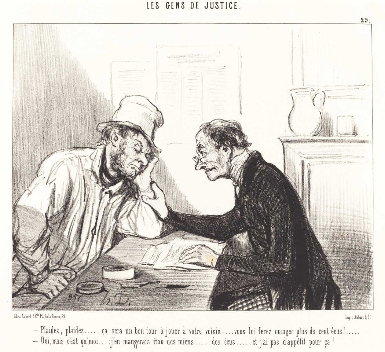 Plaidez... ça sera un bon tour à jouer... - Honoré Daumier