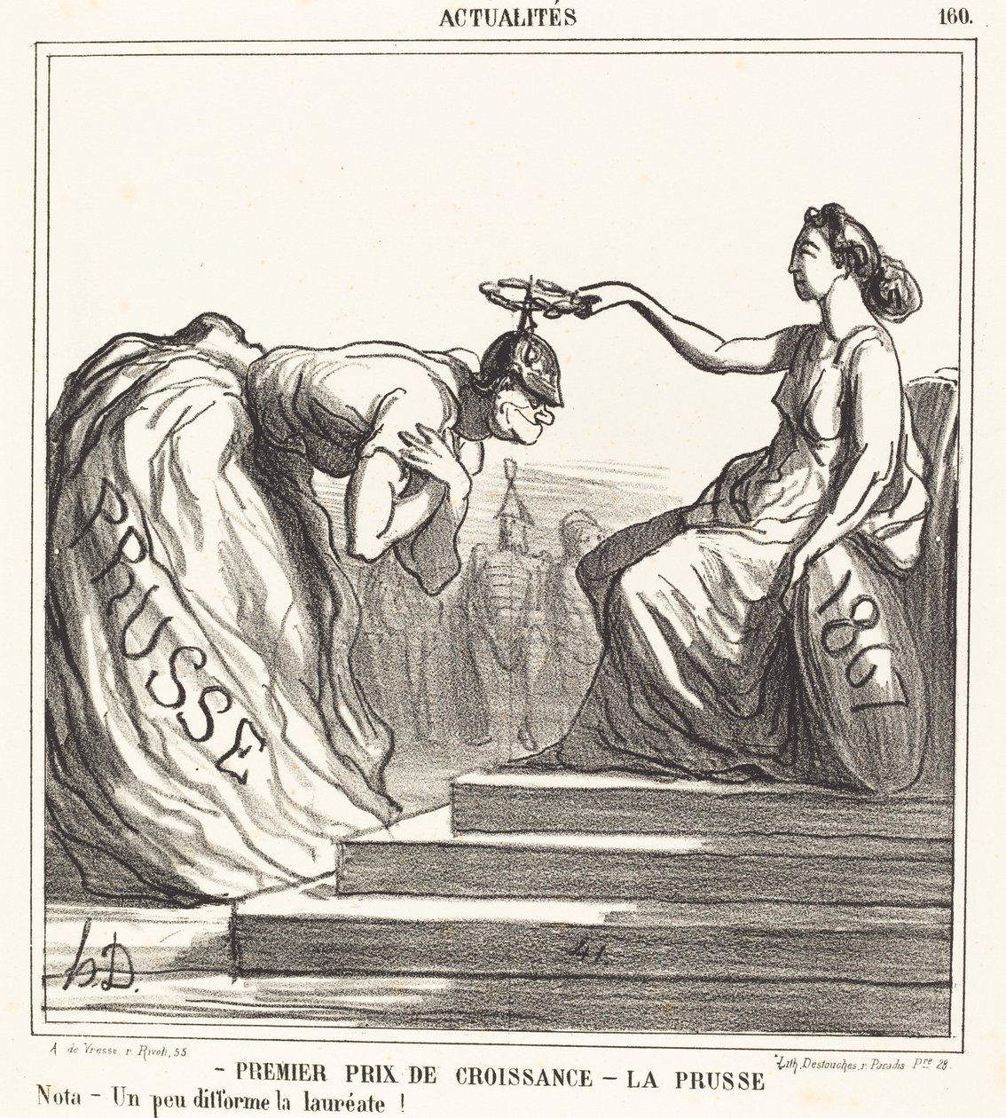 Premier prix de croissance - La Prusse - Honoré Daumier