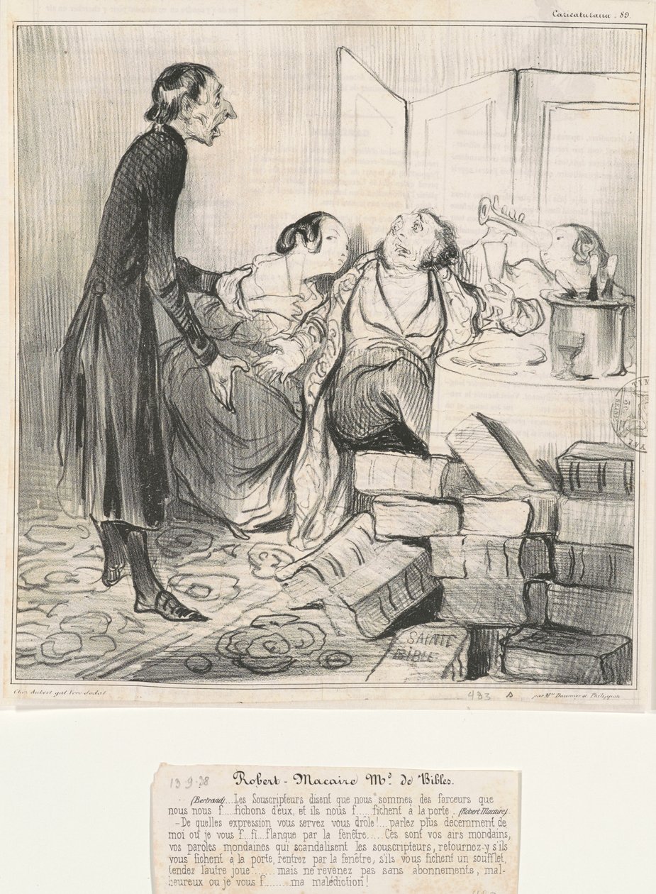 Robert Macaire Md de Bibles - Honoré Daumier