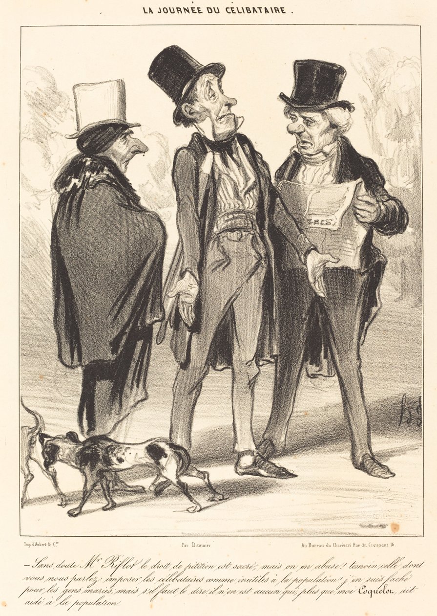 Sans doute M. Riflot le droit... - Honoré Daumier