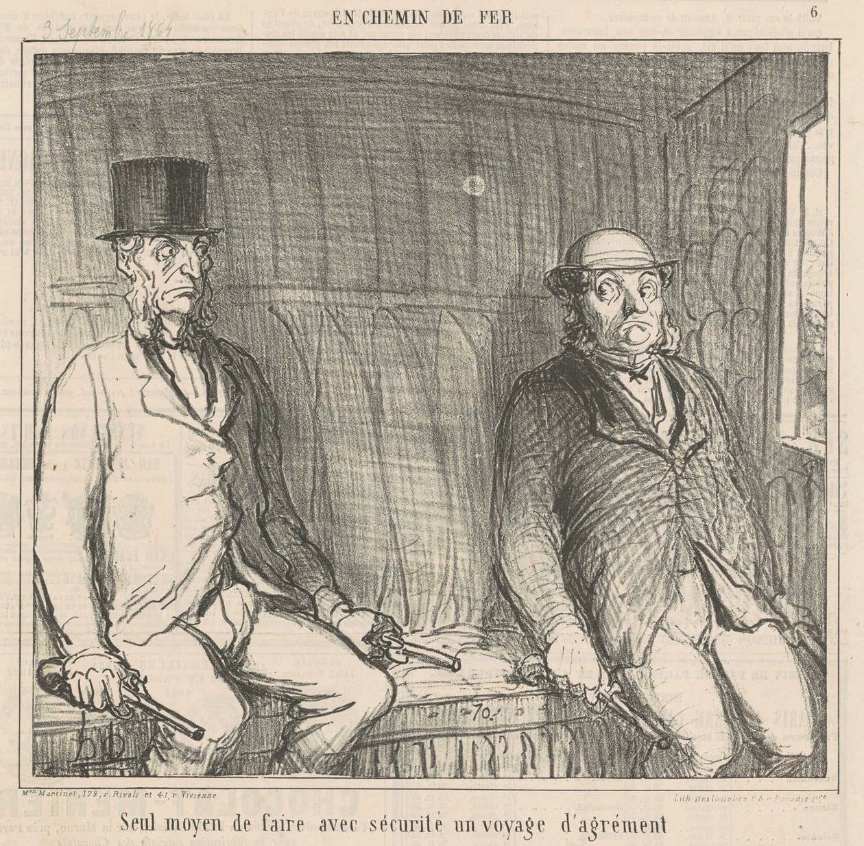 Seul moyen de faire avec sécurité - Honoré Daumier