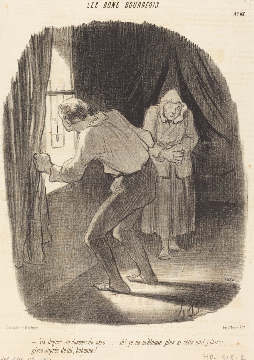 Six degrés au-dessous de zéro... - Honoré Daumier
