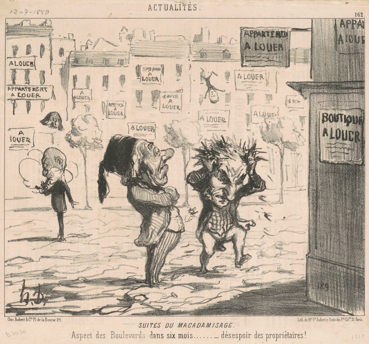 Suites du macadamisage - Honoré Daumier