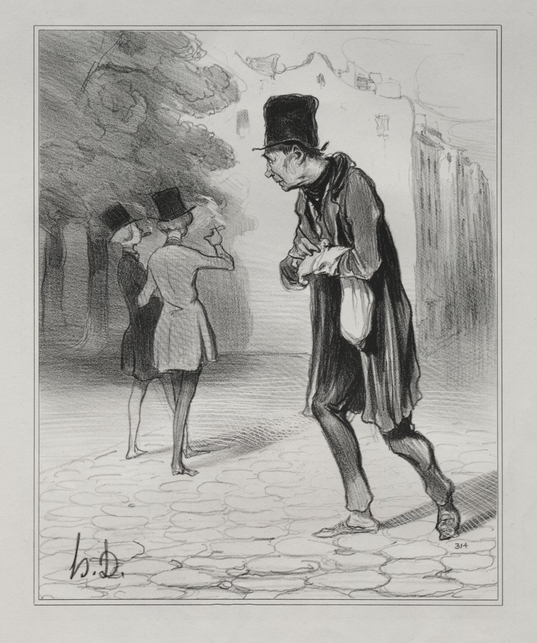 Le Collectionneur de mégots de cigares - Honoré Daumier