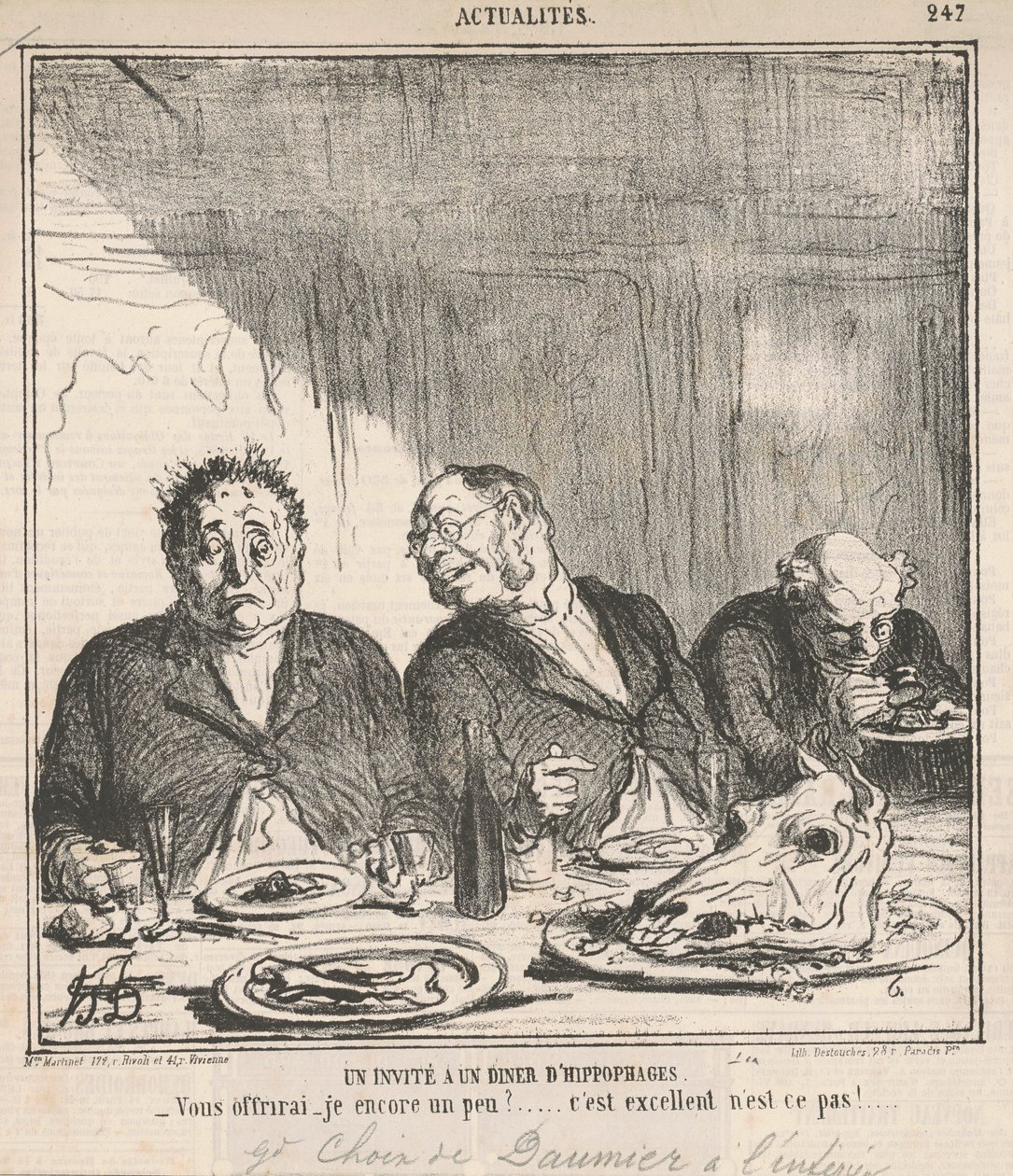 Un invité à un dîner d