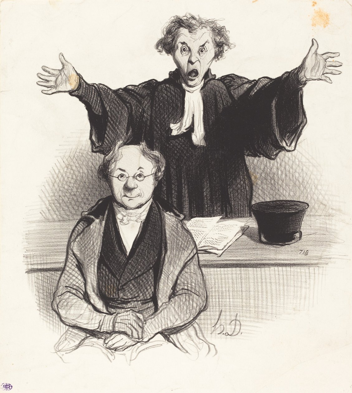 Une Demande en séparation - Honoré Daumier