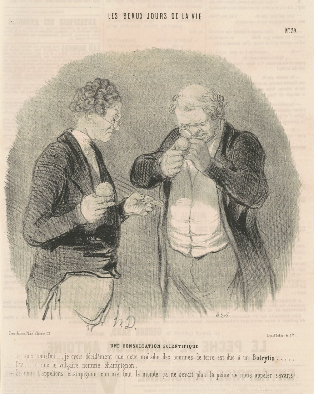 Une consultation scientifique - Honoré Daumier