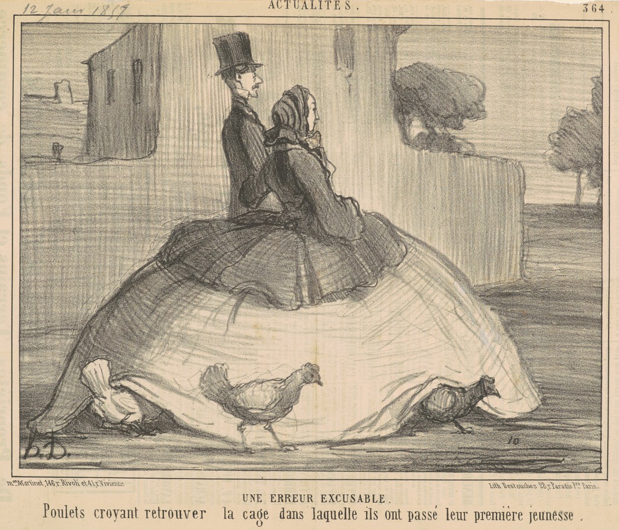 Une erreur excusable - Honoré Daumier