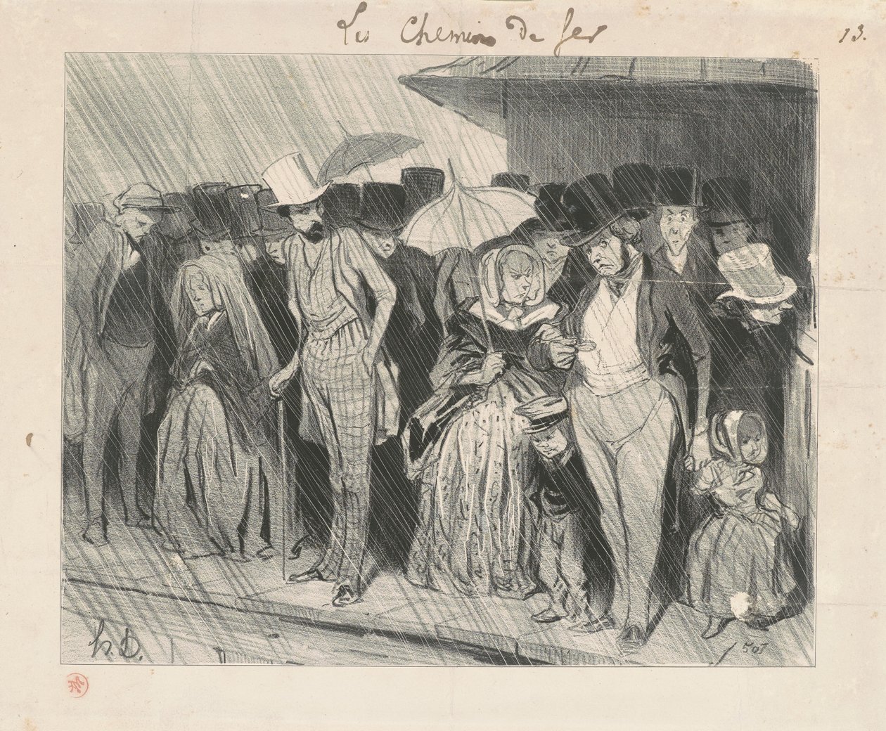 Une station infiniment trop prolongée - Honoré Daumier