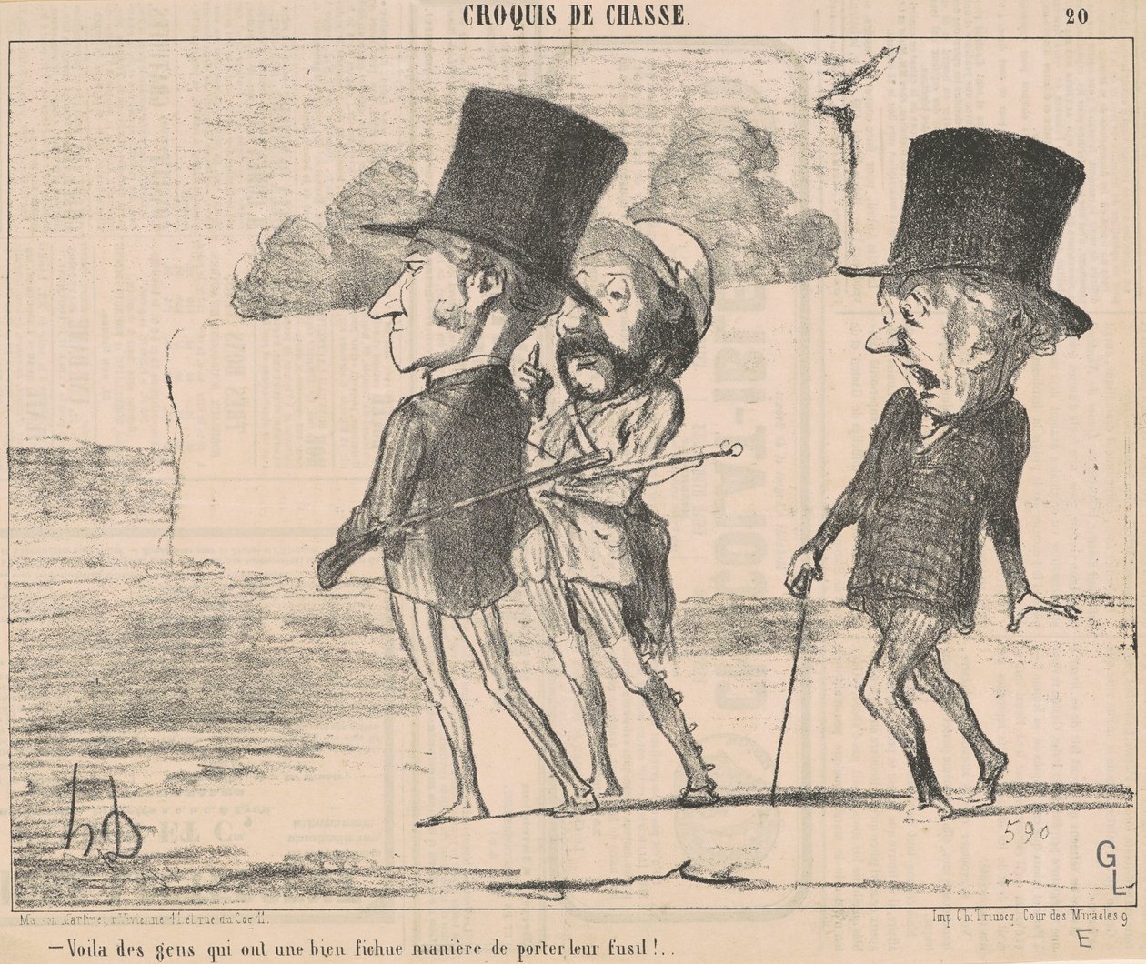 Voilà des gens ont une ... fichue manière ... - Honoré Daumier
