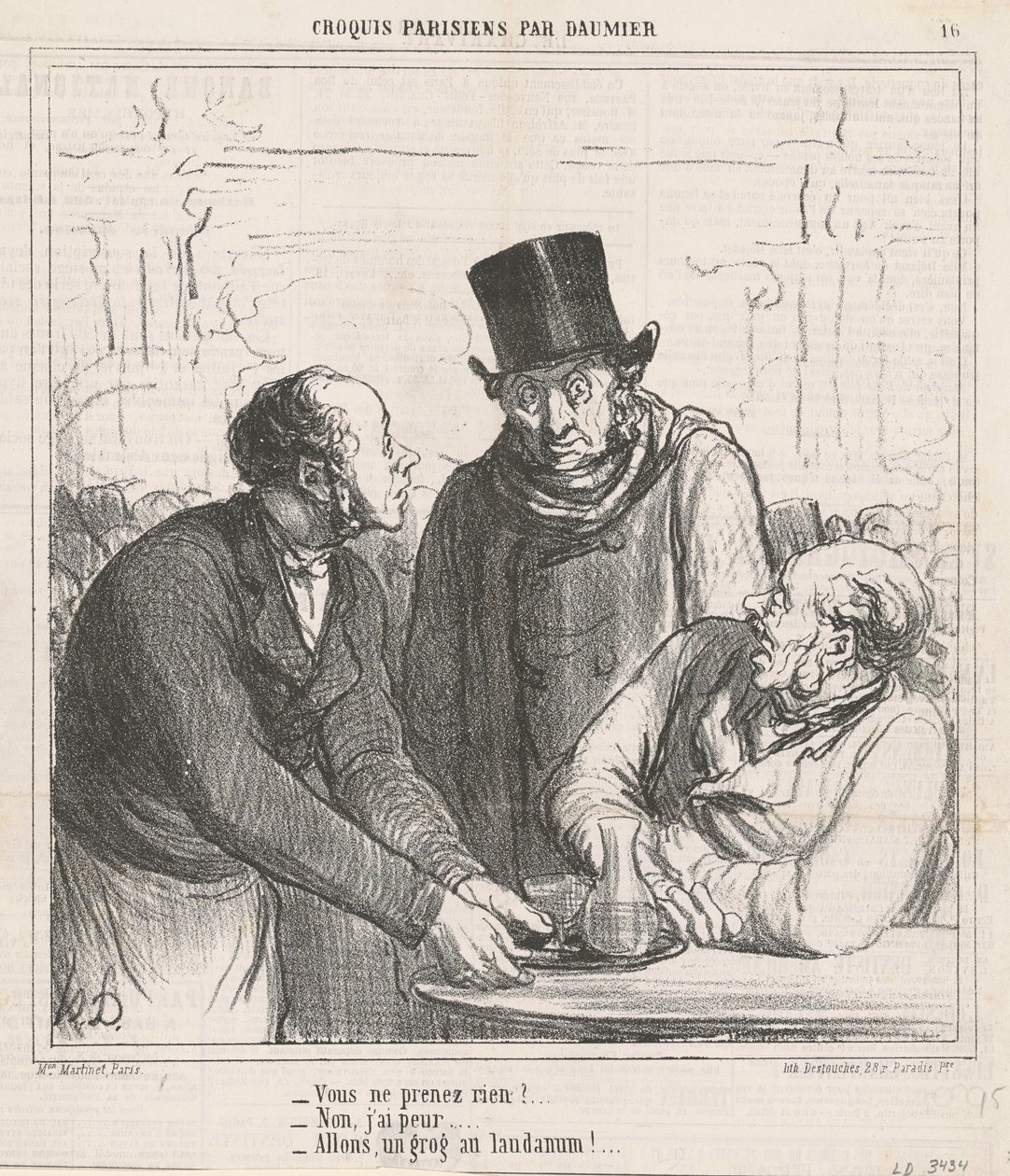 Vous ne prenez rien ? - Honoré Daumier