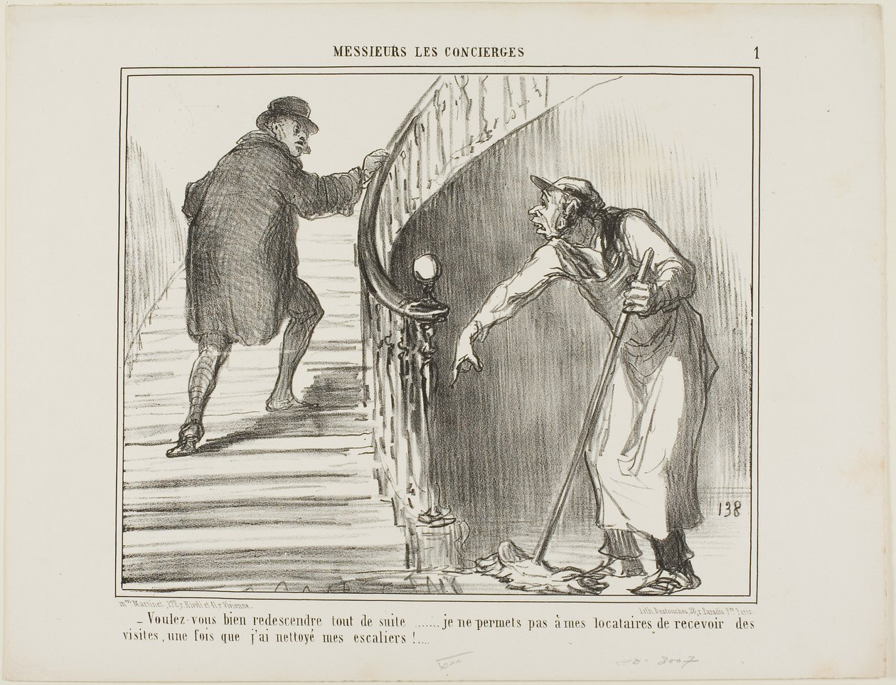 "- Voulez-vous bien revenir immédiatement... Je ne permets pas à mes locataires de recevoir des visiteurs une fois que j