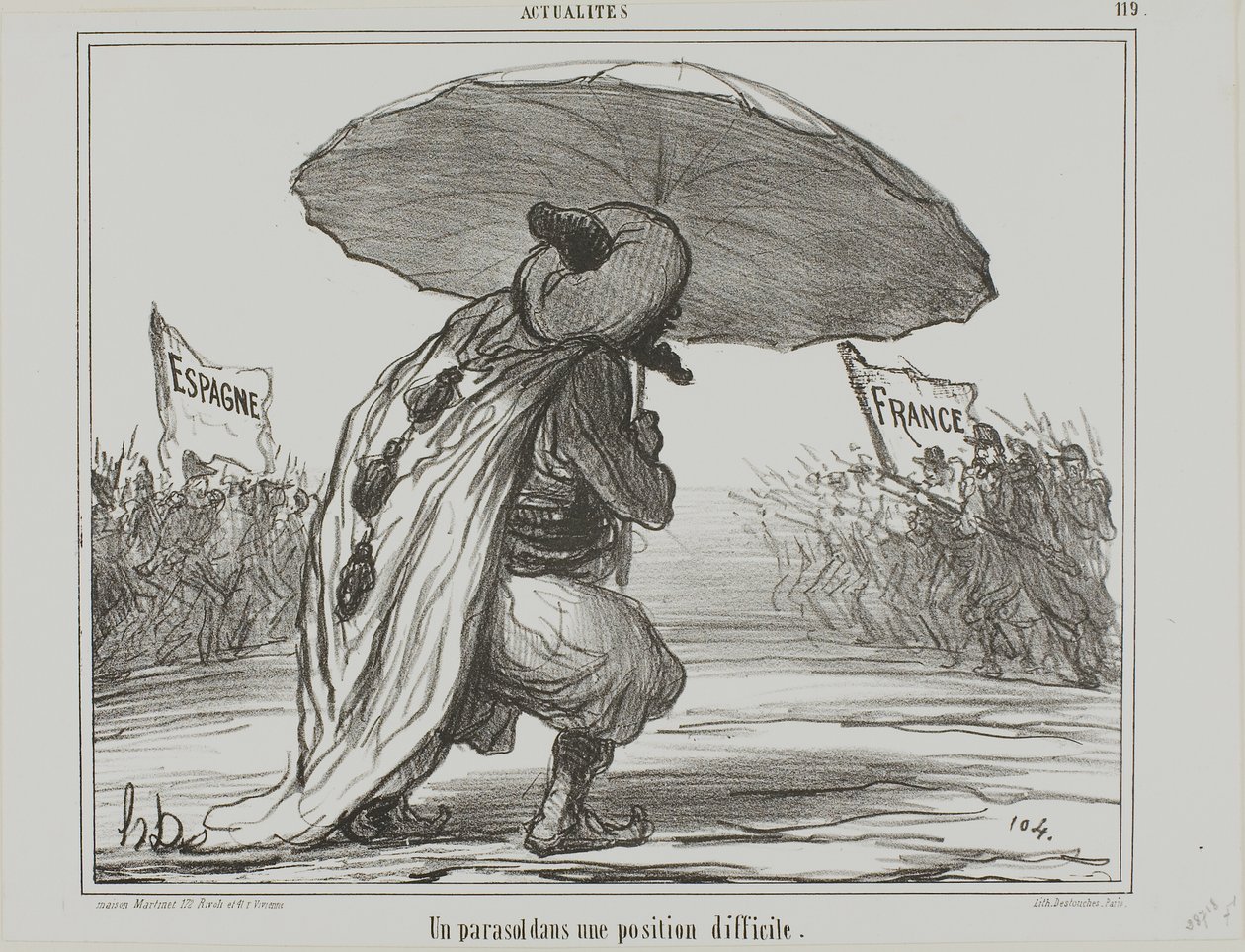 Un parapluie dans une position difficile, planche 119 d