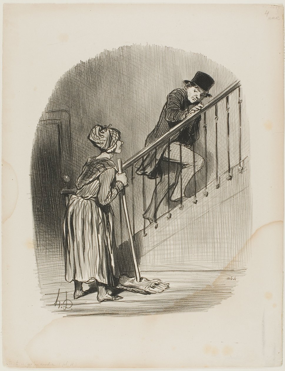 "Is my Wife at home Yes, monsieur, and your cousin too...," plate 4 from Tout ce qu