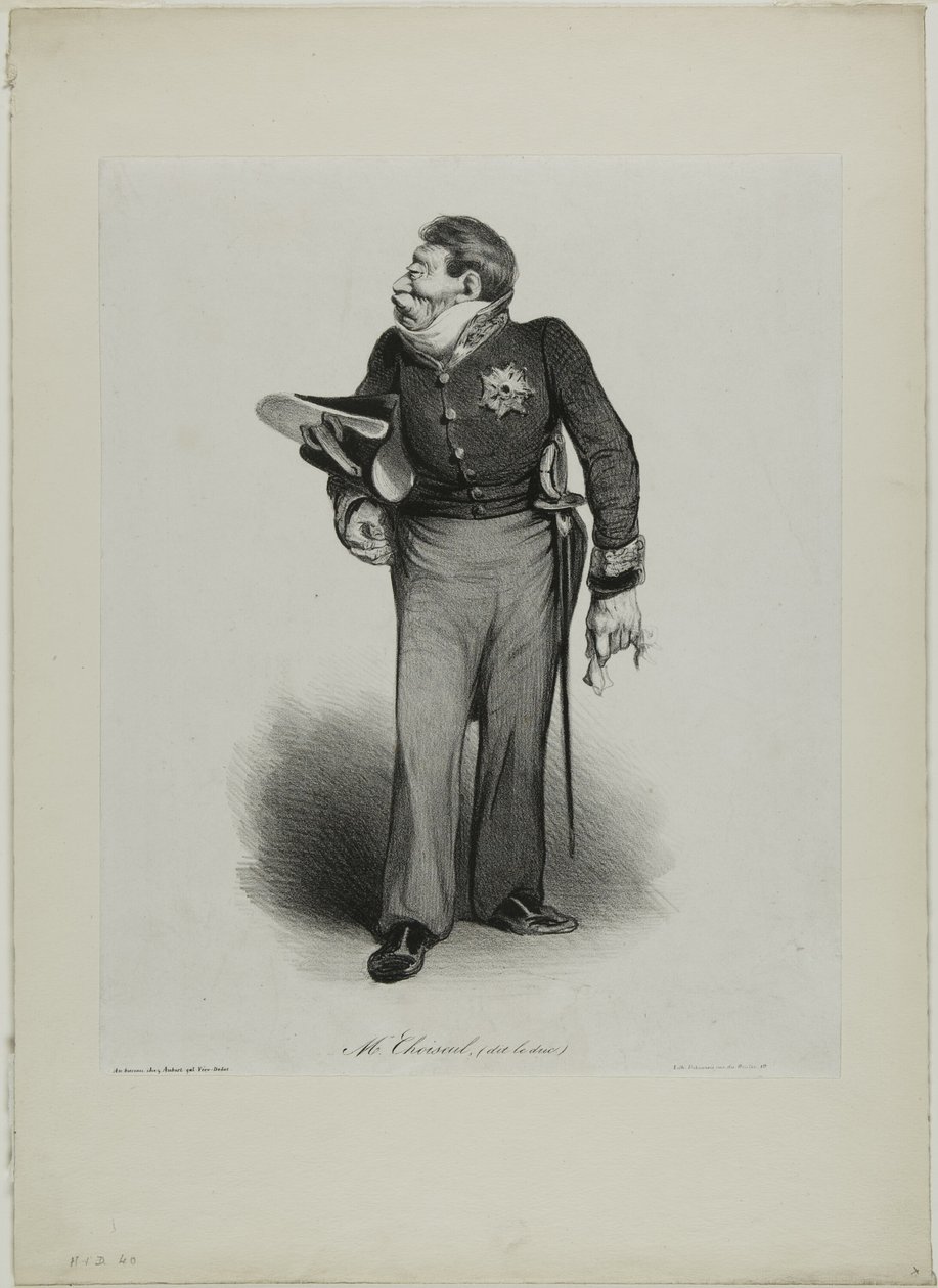 Mr. Choiseul, (called le Duc), plate 502 - Honoré Victorin Daumier