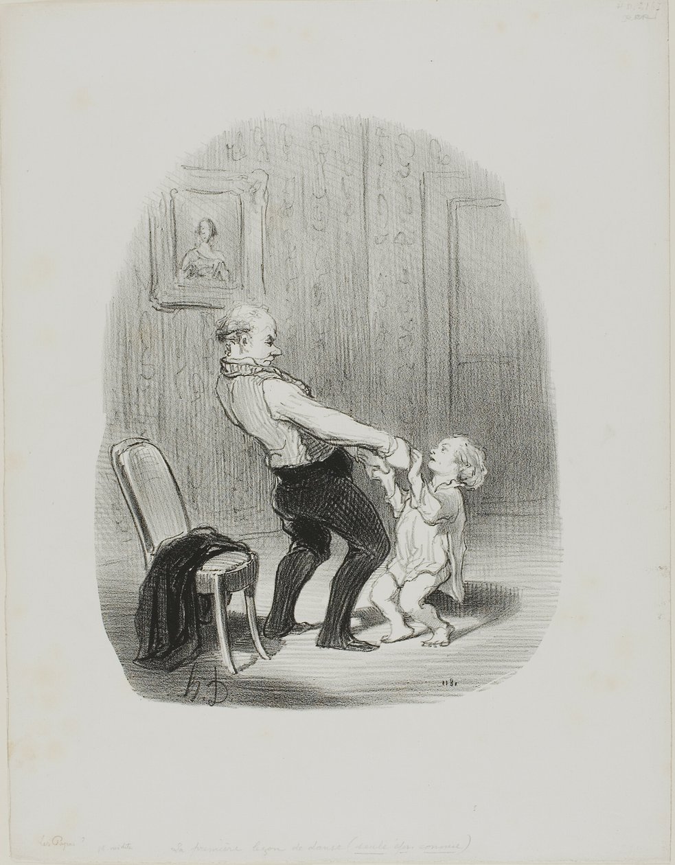 The First Dance Lession, de Les Papas - Honoré Victorin Daumier