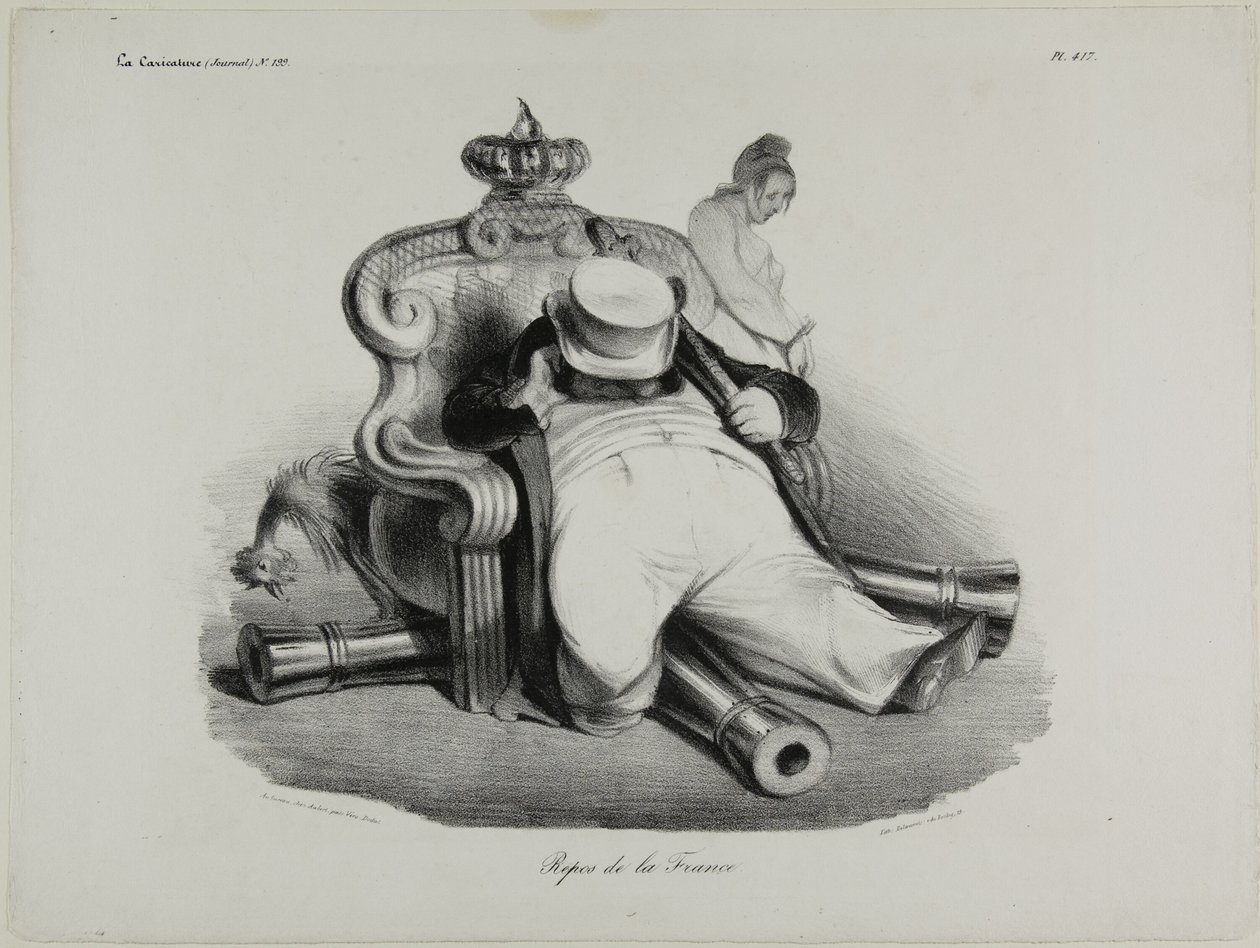 Le repos de la France, planche 417 - Honoré Victorin Daumier