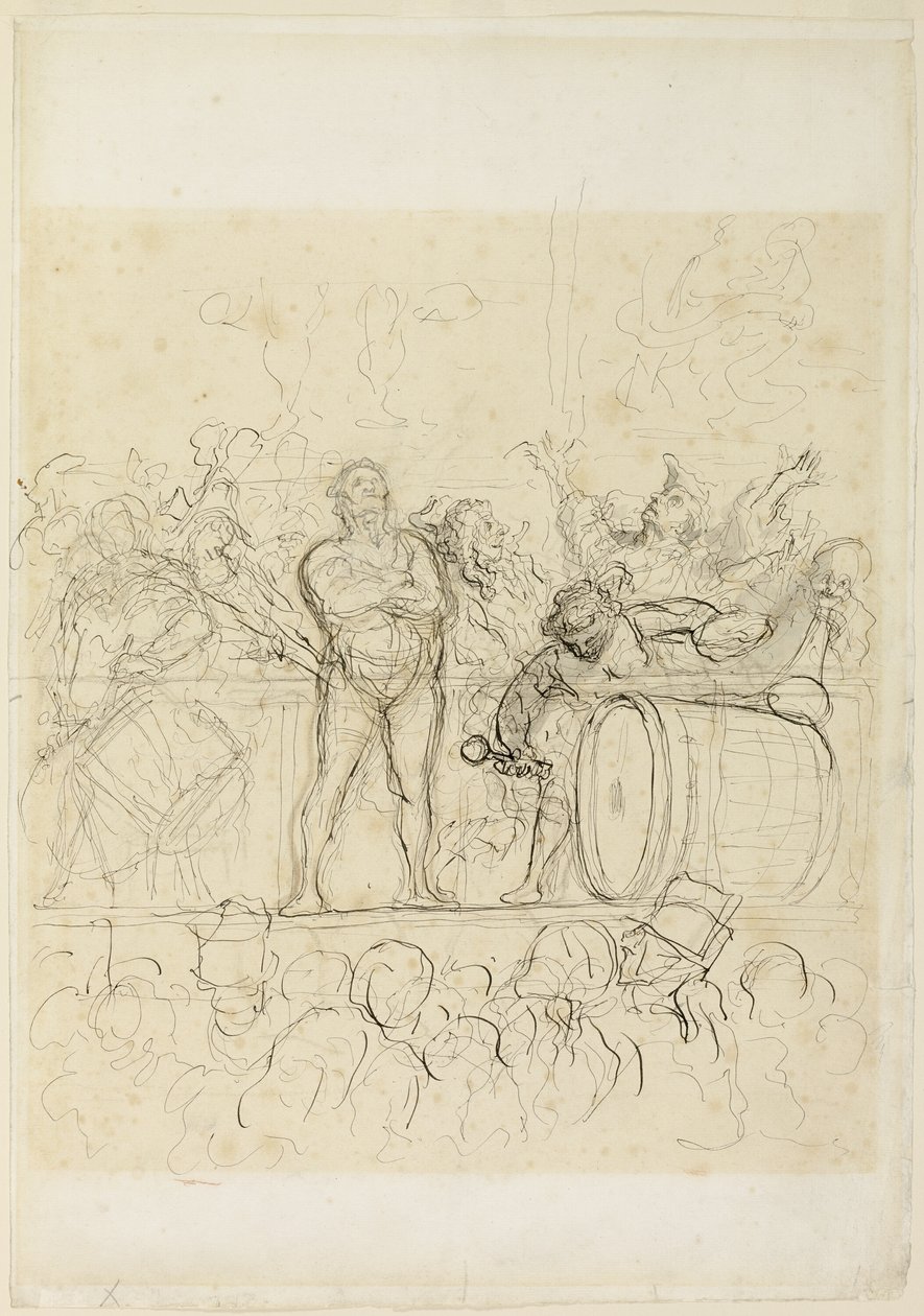 The Side Show (La Parade) - Honoré Victorin Daumier