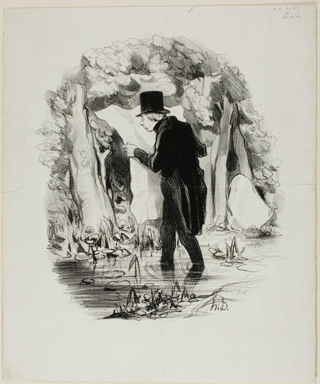 Voici où peut vous mener la conférence du Constitutionnel, planche 8 des Pastorales - Honoré Victorin Daumier