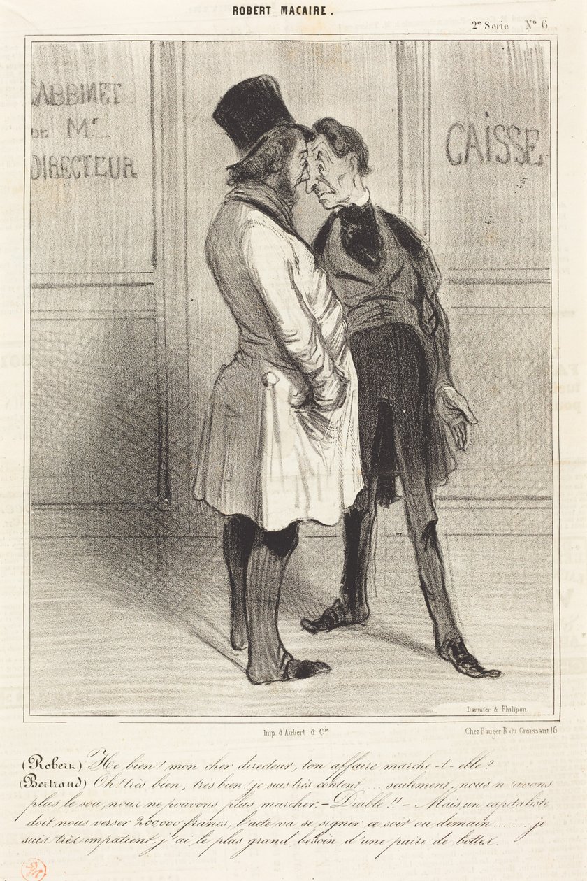 (Robert) Hé bien! mon cher directeur... - Honoré Daumier