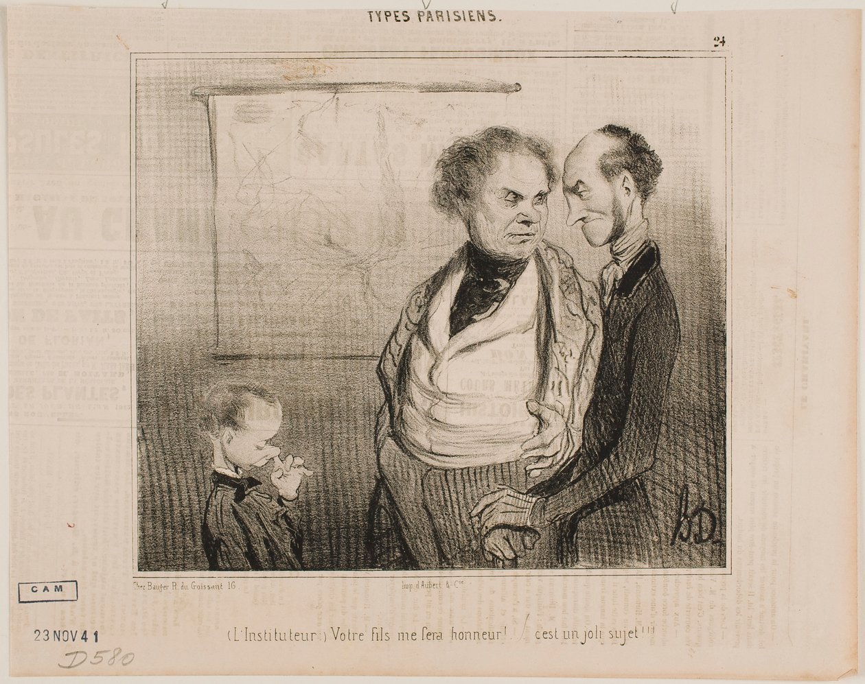(Enseignant) : Votre fils fera ma fierté… - Honoré Daumier