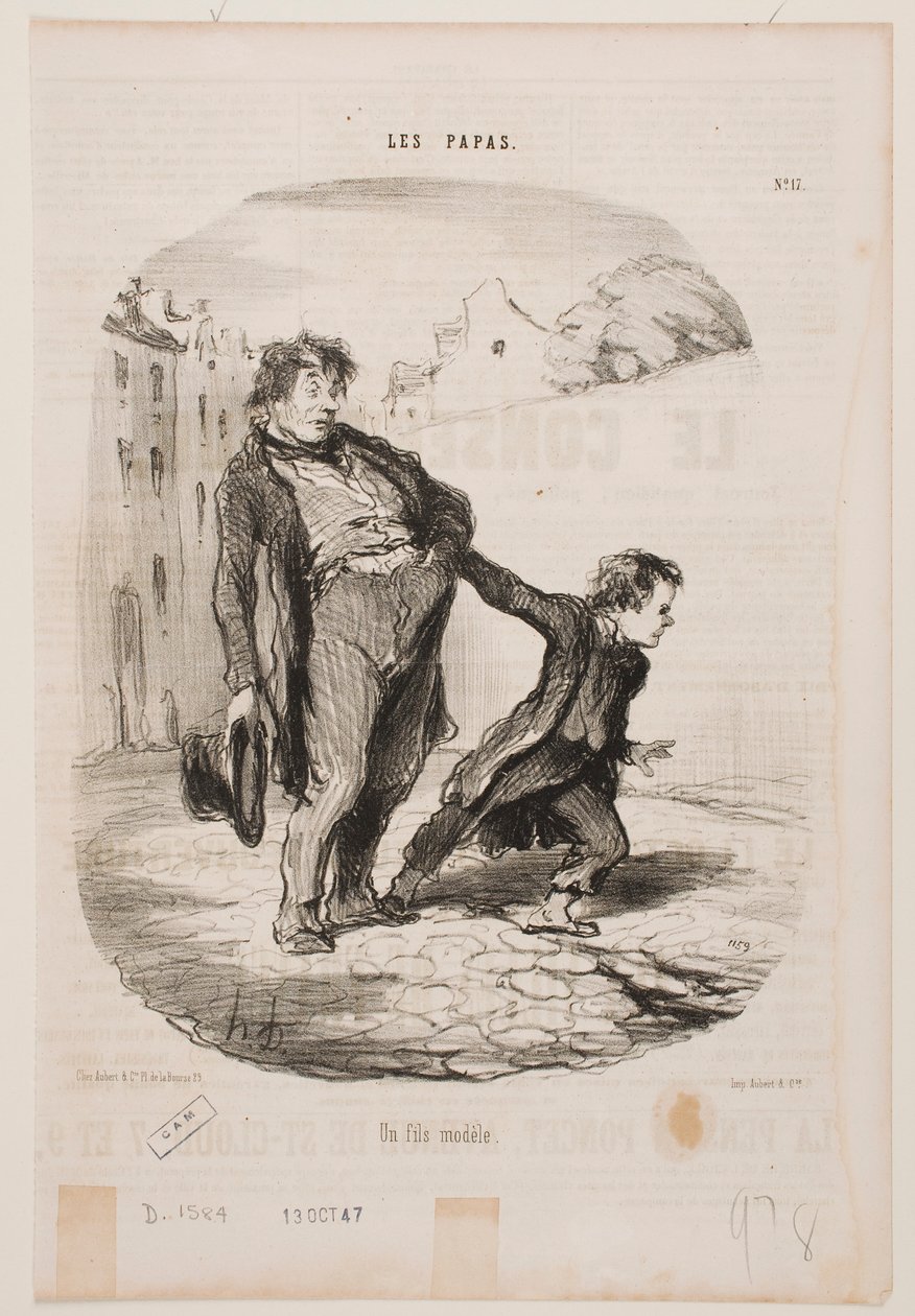 Un fils exemplaire - Honoré Daumier