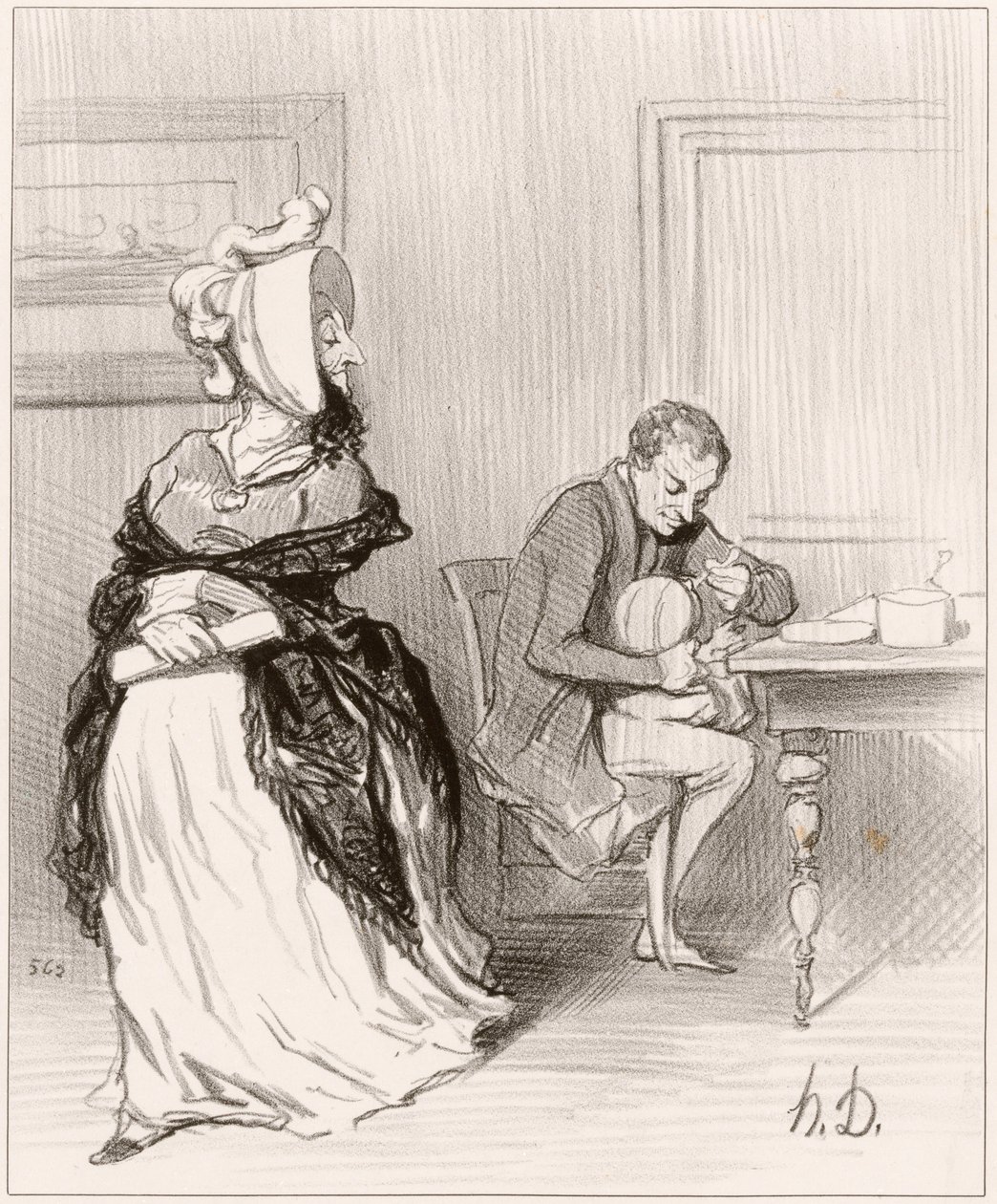 Adieu, mon cher, je vais chez mes éditeurs... - Honoré Daumier