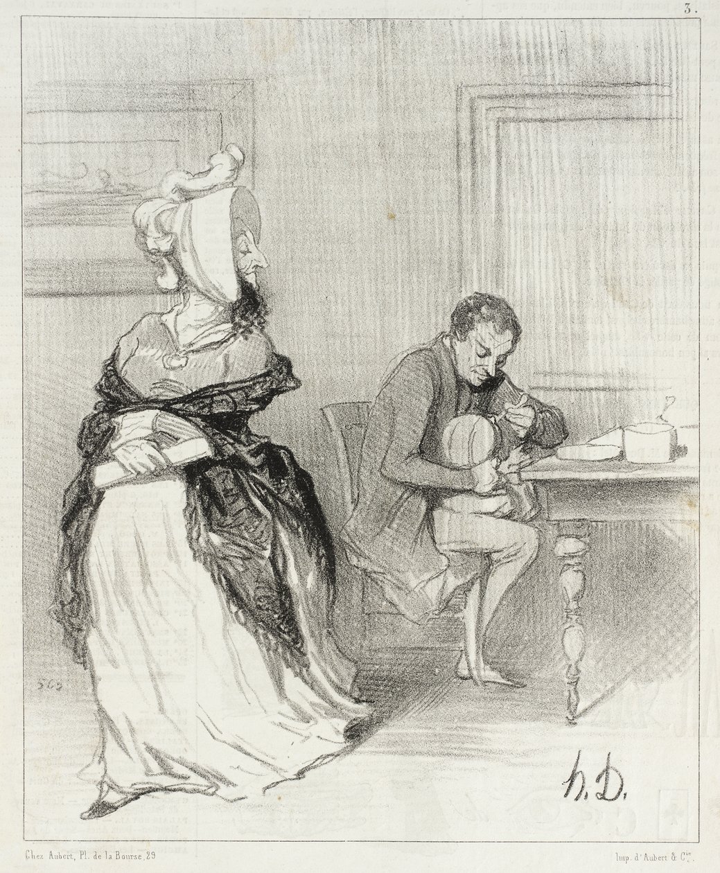 Adieu, mon cher, je vais chez mes éditeurs! ... - Honoré Daumier