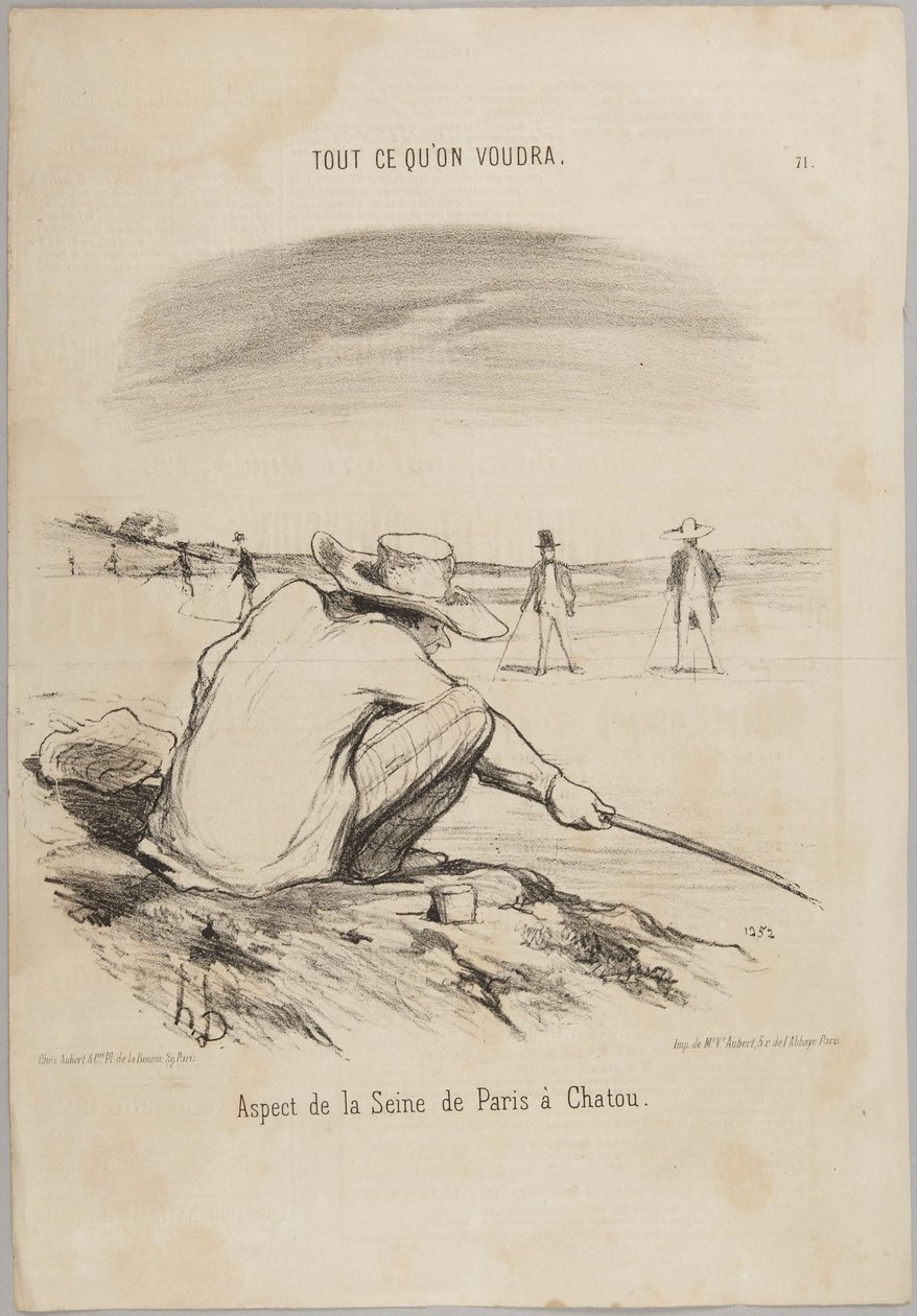 Aspect de la Seine de Paris à Chatou, numéro 71 de la série Tout ce qu