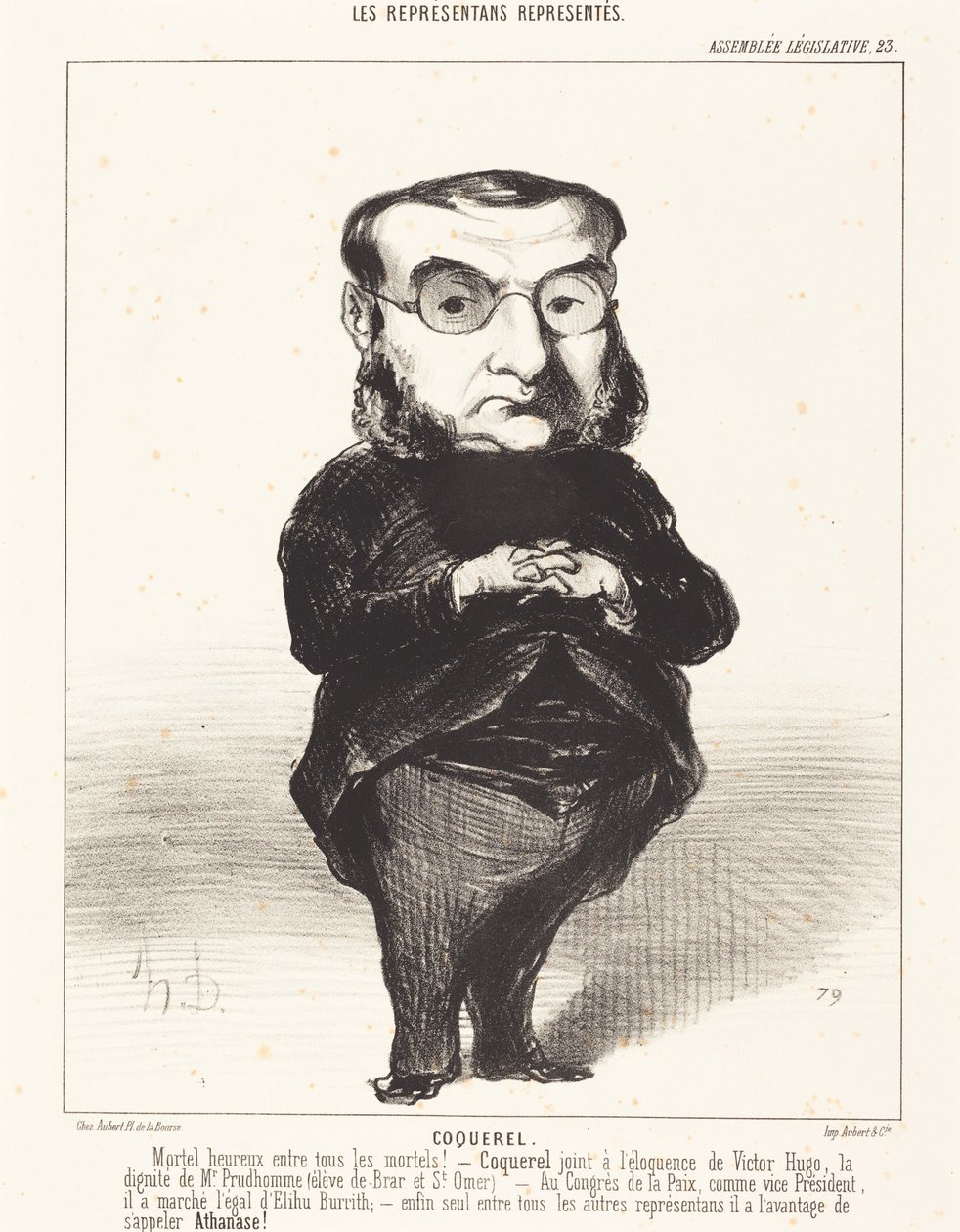 Ath. L. Charles Coquerel - Honoré Daumier