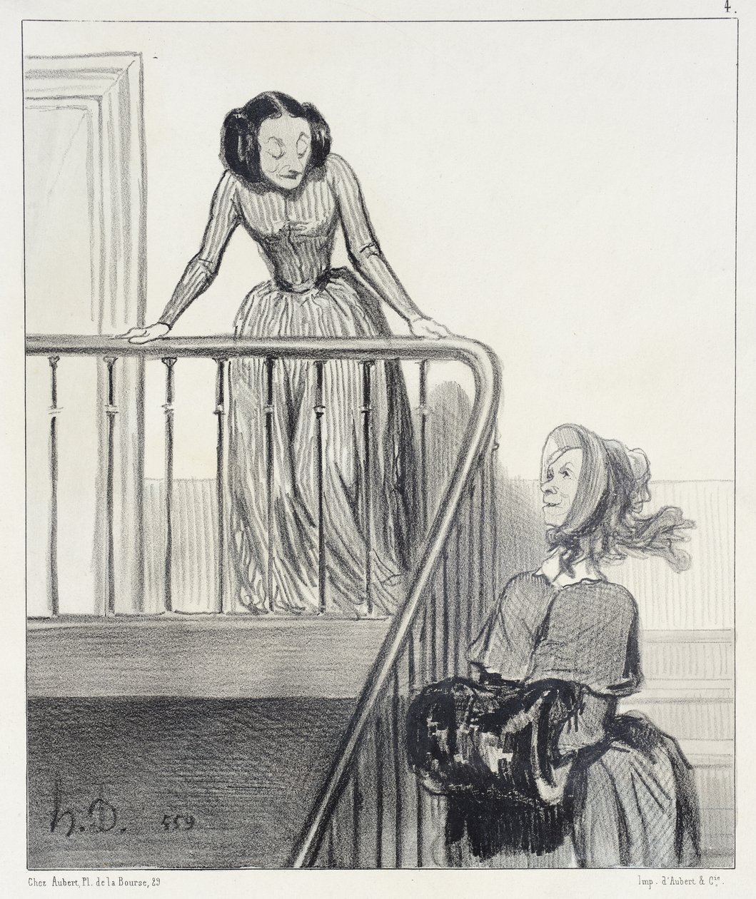 Au revoir, Ophélia!... - Honoré Daumier