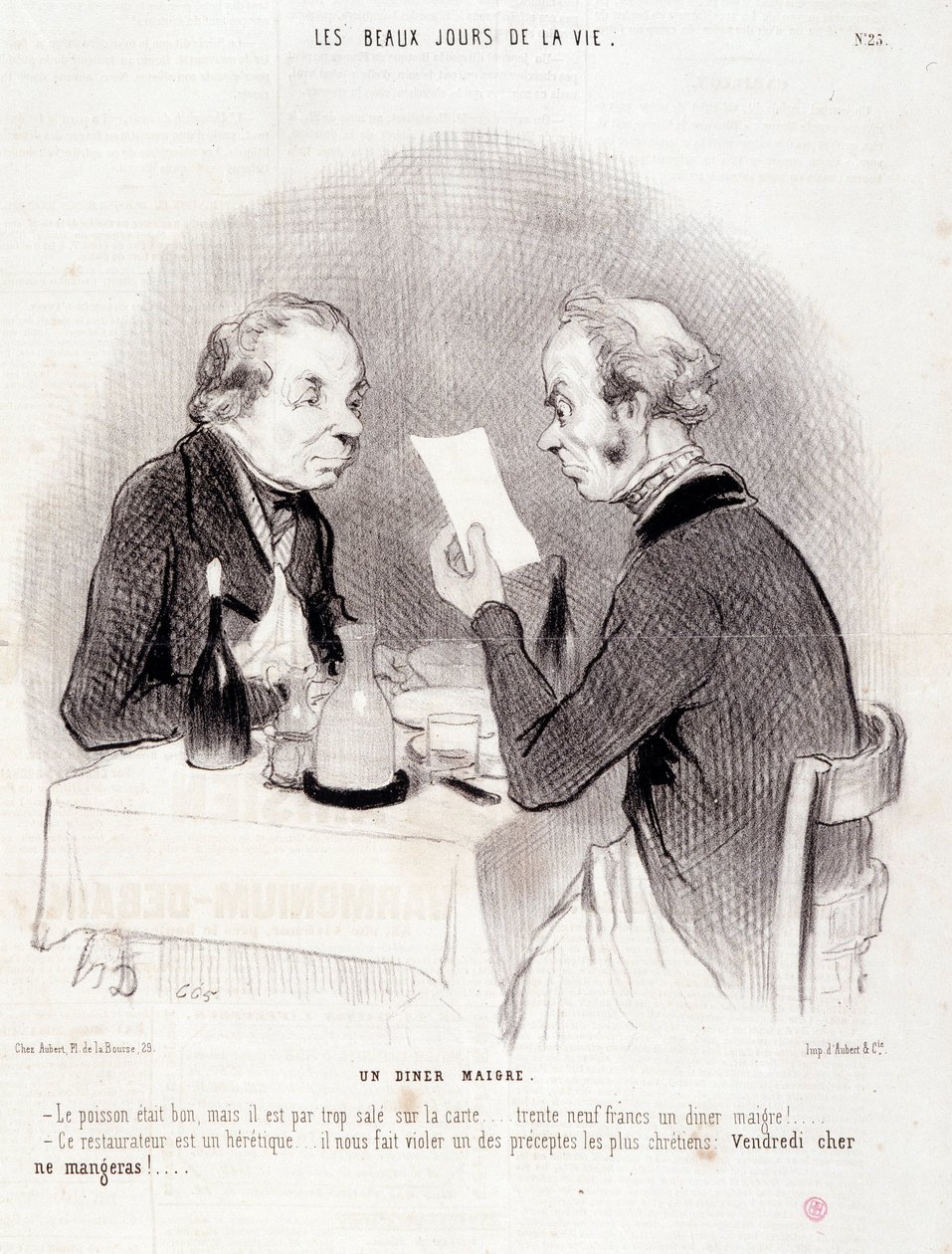 Caricature sur la vie chère. Série 